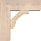 Ekena Millwork Imperial Block Smooth Bracket w/ Offset Brace, Douglas Fir, 7 1/2"W x 22"D x 22"H BKT0806X22X22IMP05SDF - alternate 3